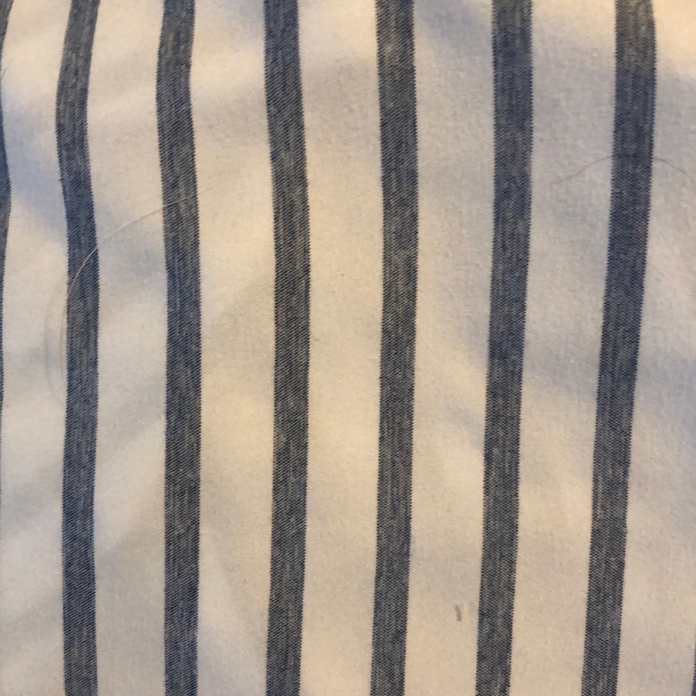 CGK Linens Blue and White Striped king size sheets